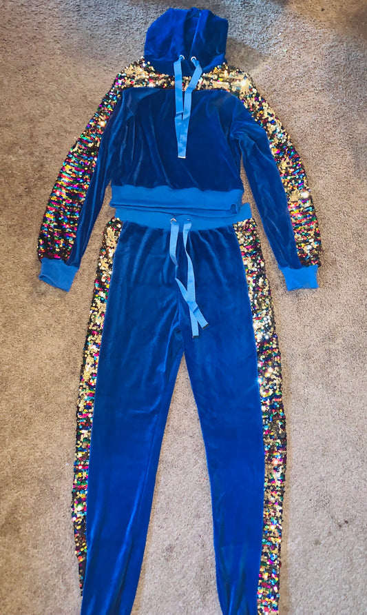 Blu Jogging Suit