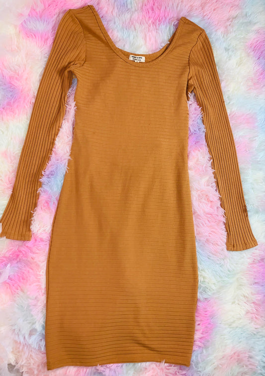 Wheat Tie Up Dress