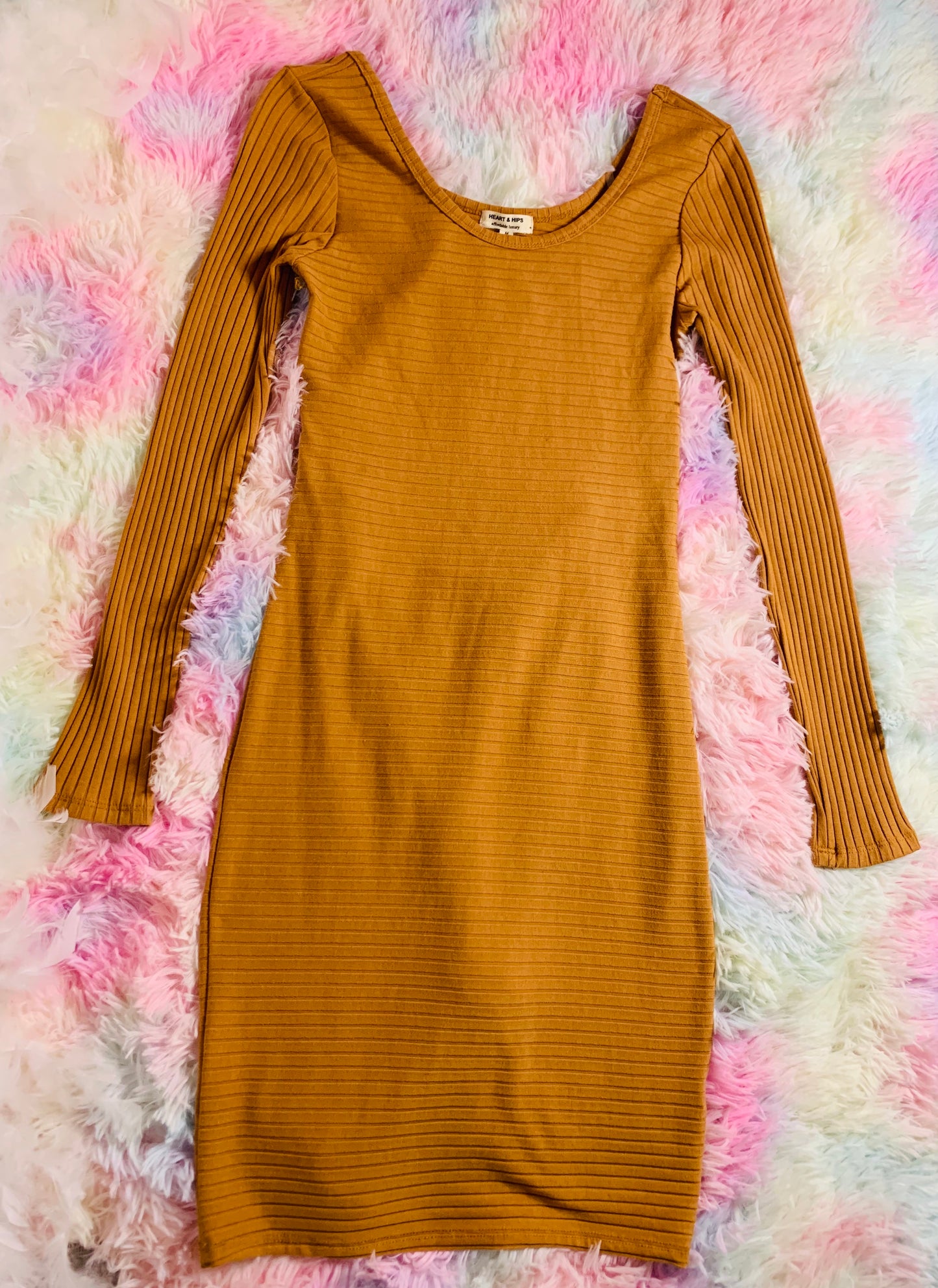 Wheat Tie Up Dress