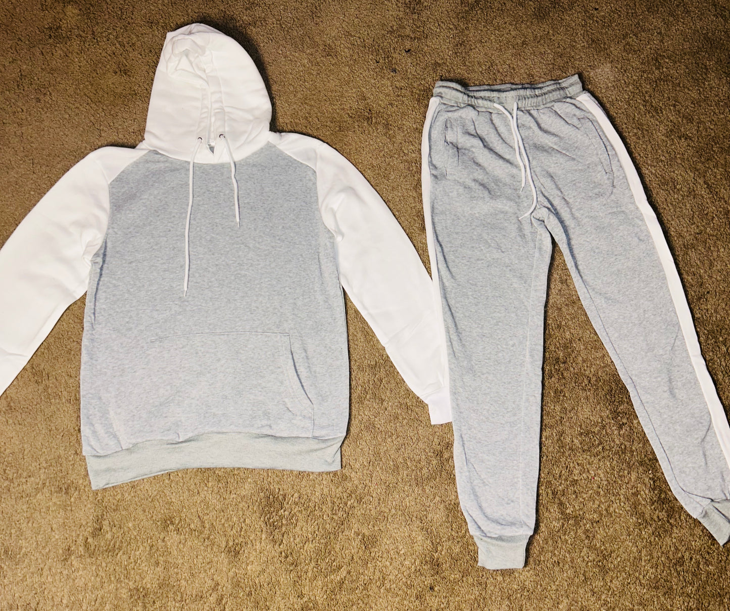 Grey & White Jogging Suit