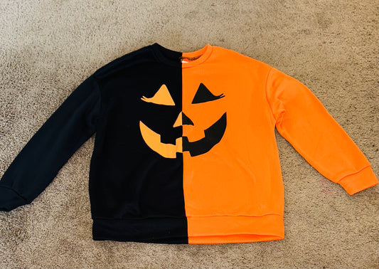 Pumpkin Split Sweater