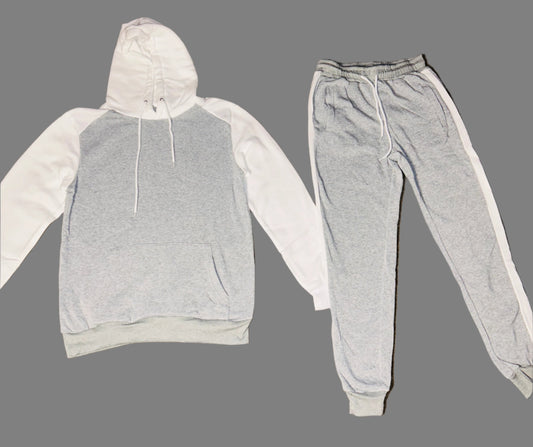 Grey & White Jogging Suit