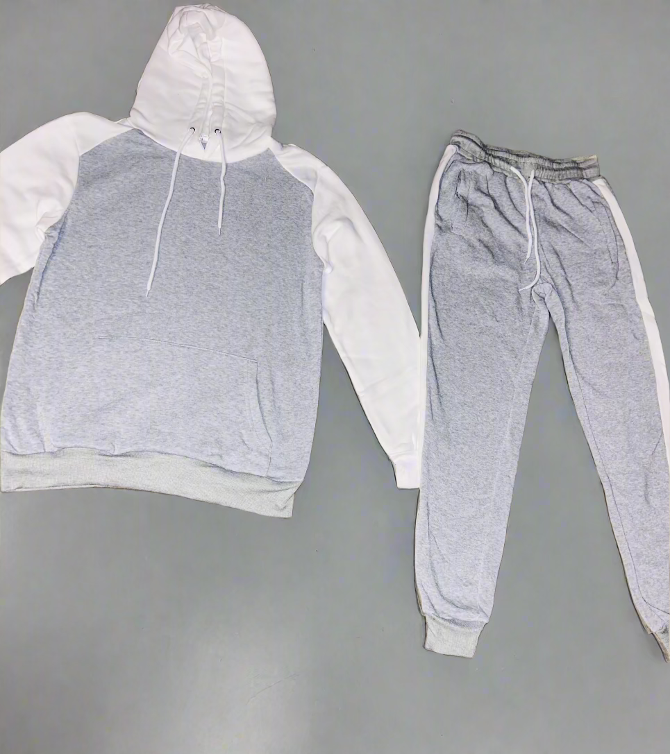 Grey & White Jogging Suit